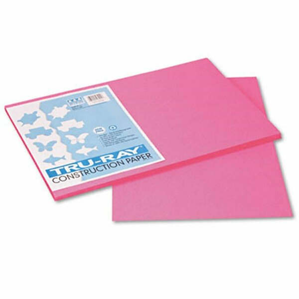 Easy-To-Organize Tru-Ray Construction Paper - Shocking Pink - 12 x 18 - 50 Sheets/Pack EA3329344